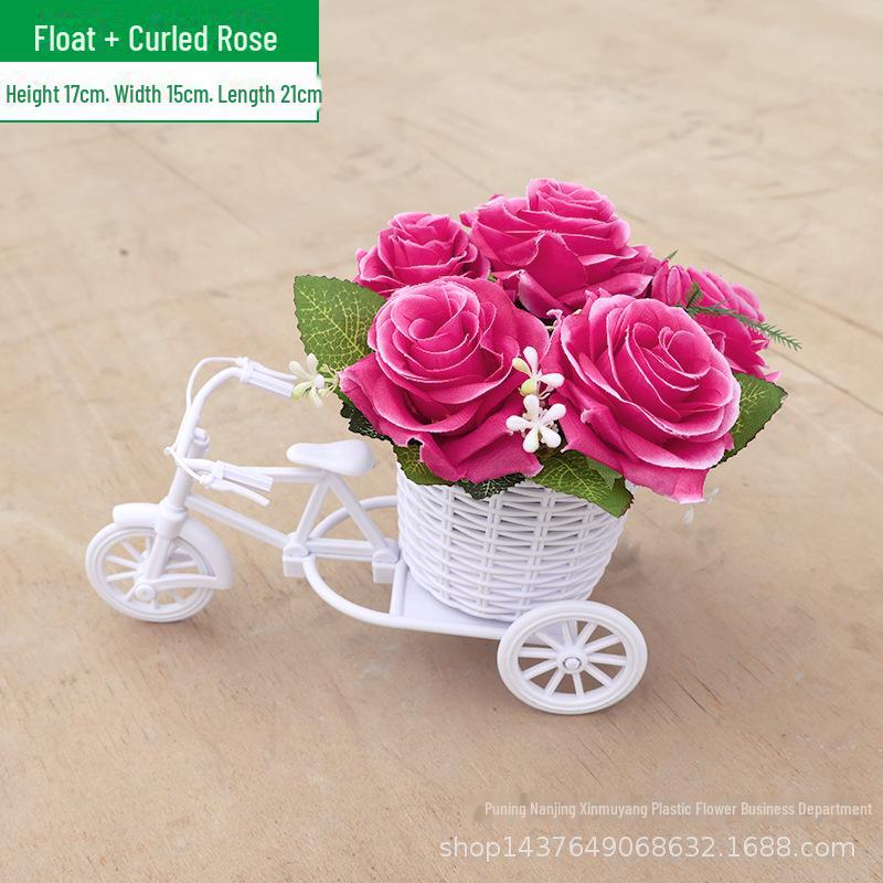 Комплект искусственных цветов для помещений: Маленькие украшения в горшках для украшения дома и автомобиля