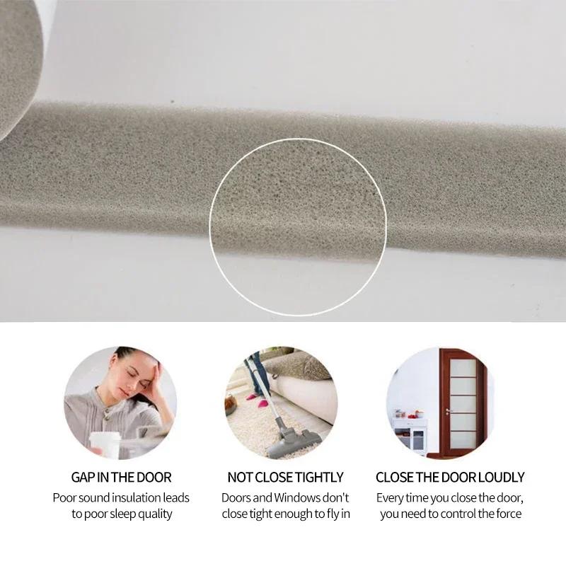 2M пенопластовая самоклеящаяся лента для герметизации дверей и окон, износостойкая раздвижная пылезащитная губчатая лента, звукоизоляционные ленты для домашней изоляции