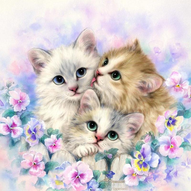 5D DIY Алмазная вышивка Мандала цветы вышивка крестиком распродажа полная квадратная круглая алмазная живопись кошка животное Алмазная мозаика домашний декор