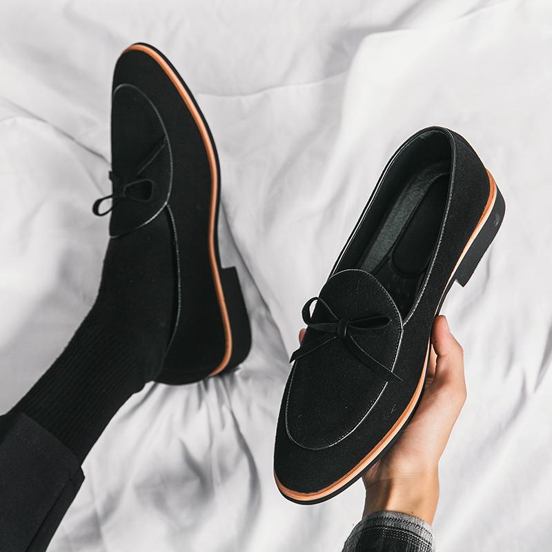 Spring Casual Loafers Suede Leather Italian Fashion Wedding Shoes Flat Luxury Designer Slip On High-quality Flat Comfot Shoes