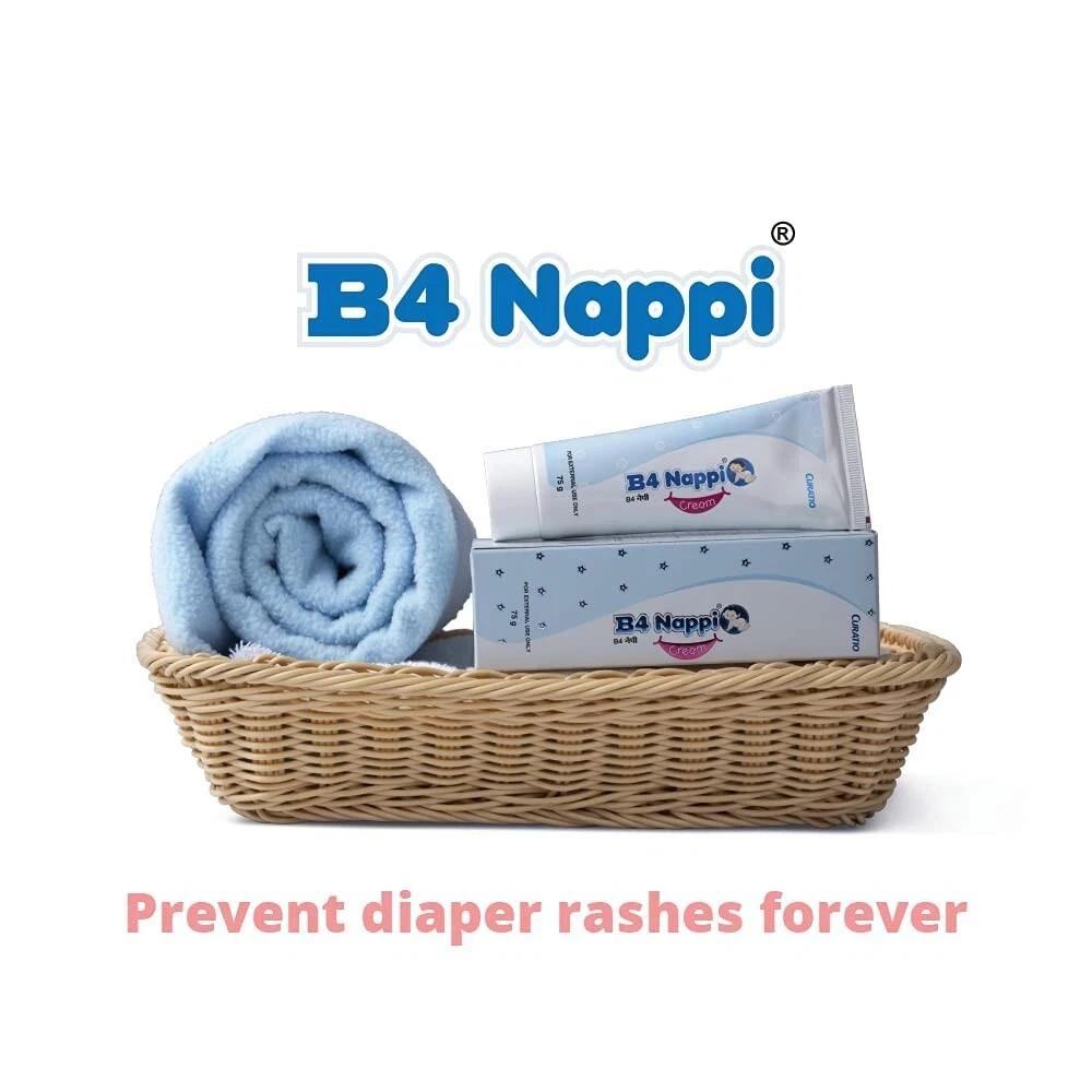 Curatio B4 Nappi cream for babies | Diaper Rash Prevention Cream 75g