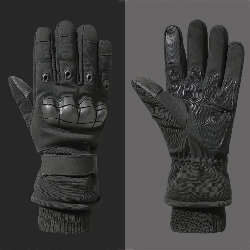 Зимние мужские тактические перчатки для велоспорта, катания на лыжах, флисовые полевые термостойкие армейские женские перчатки с сенсорным экраном, тренировочные спортивные перчатки