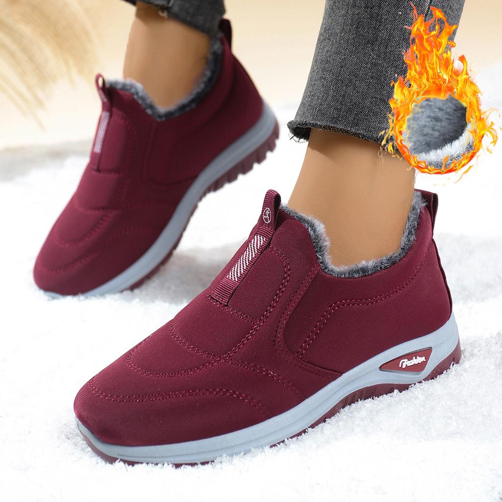 Women's Winter Boots Plush Lined Thick Sole Warm Comfortable Shoes