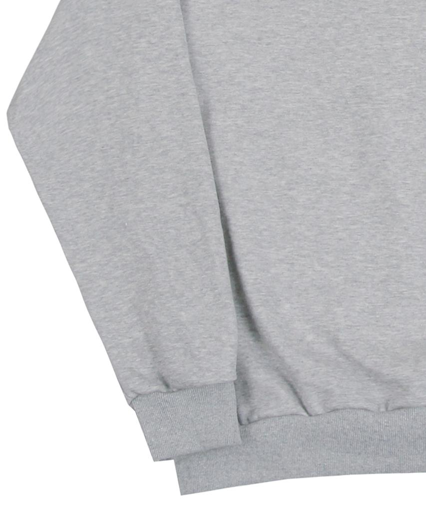 GRAVER [Unisex] Elbow Daisy Flower Sweatshirt_Gray