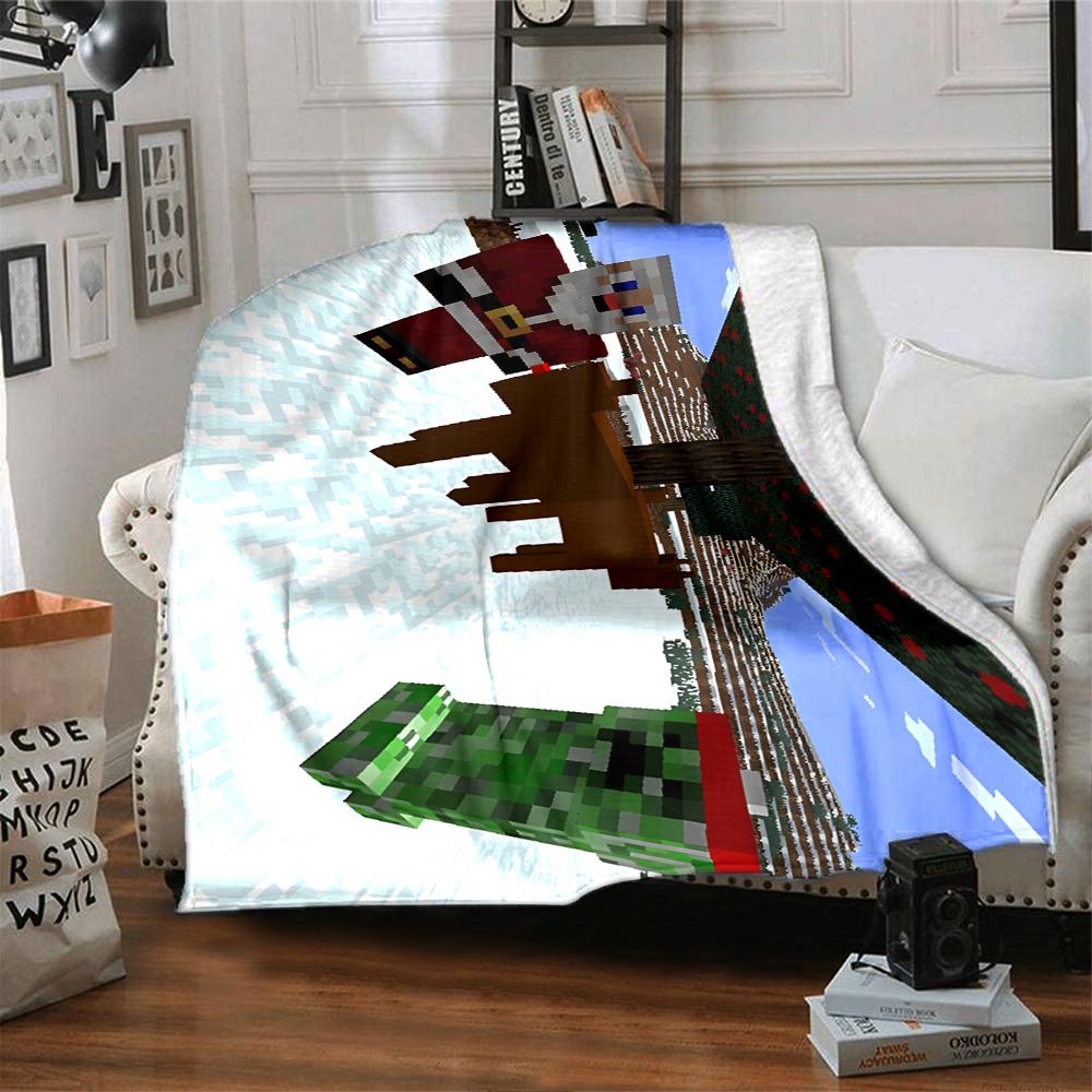 1Pc Christmas Gift Choices Blanket Soft Throw Blanket For Home Bedroom Bed Sofa Travel Office Solid Christmas Blanket