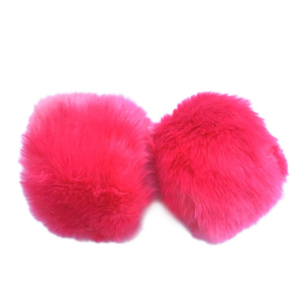 For Wool Coat & Jackets Warm Furry Wristbands Furry Wrist Cuff Arm Warmer Faux Fur Wrist Cuffs