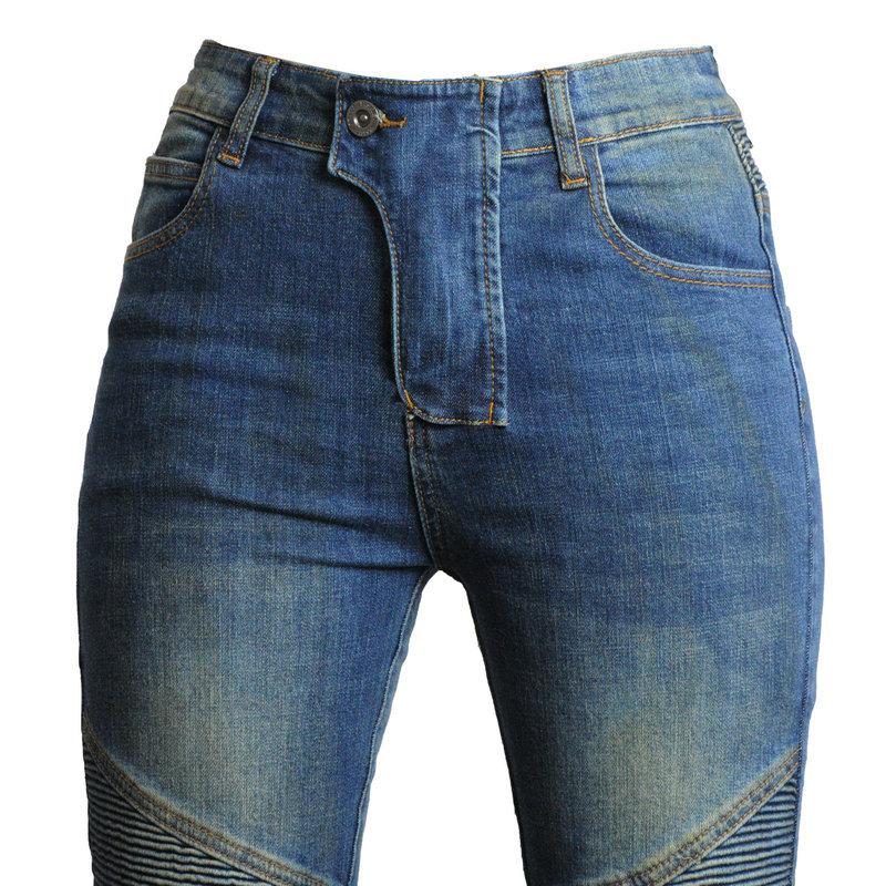 LOONG + БАЙКЕР + мотоциклетные джинсы женские + брюки для езды на мотоцикле в стиле ретро, ​​брюки с защитой от падения + расширенная защита