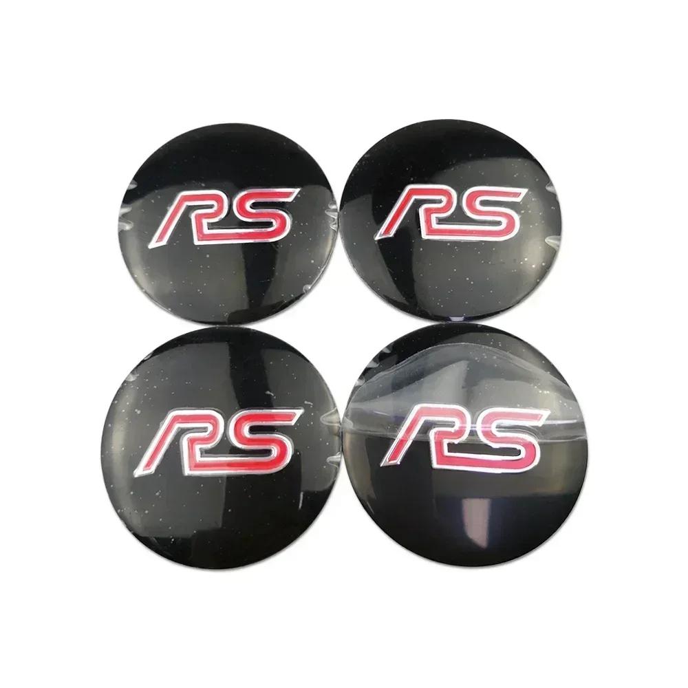 New 2026 Car Sticker 56MM Car Decals Wheel Rims Center Hub Stickers for Ford Kuga Fusion Shelby ST RS Mondeo Focus 2 3 Fiesta Ex