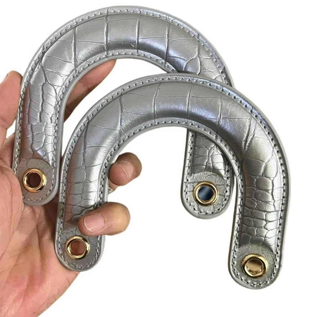 Curved PU Bag Strap Handle - Replaceable Handheld Bag Accessory