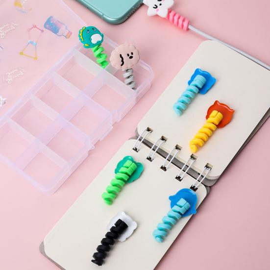 1 шт. Кабель «Медведь» для USB-протекторов Органайзер Мультяшное животное Кабель для зарядки и передачи данных AVE