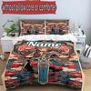 3pcs Duvet Cover Set (1*Duvet Cover + 2*Pillowcase, Without Core), Custom Name The Legend of Zelda Pattern Bedding Set, Home Bedroom Decor Gift