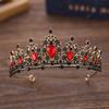 Барочная Корона Невесты со Стразами: Цветная металлическая повязка на голову для свадебных и вечерних платьев