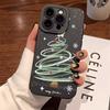 Чехол с рисунком елки для iPhone 16 15 14 13 12 11 Pro Max Mini XS X XR 8 7 Plus SE 2022 Подарки Санты Мягкий ударопрочный чехол