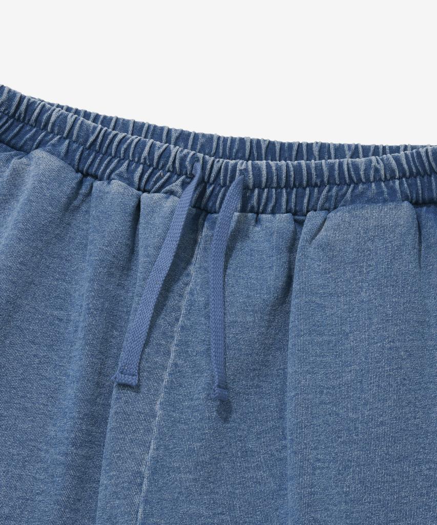 COVERNAT C Logo Bermuda Denim Sweat Shorts Blue