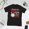 Футболка с надписью "Бейсбольная бабушка игрока"