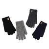 Wool Men Knitted Gloves Touchscreen Full Finger Gloves Nonslip Knitted Woolen Gloves Winter