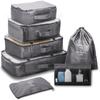 7PCS Packing Cubes Travel Packing Bags Luggage Organizers Mesh Bags Toiletry Bag Underwear Bag