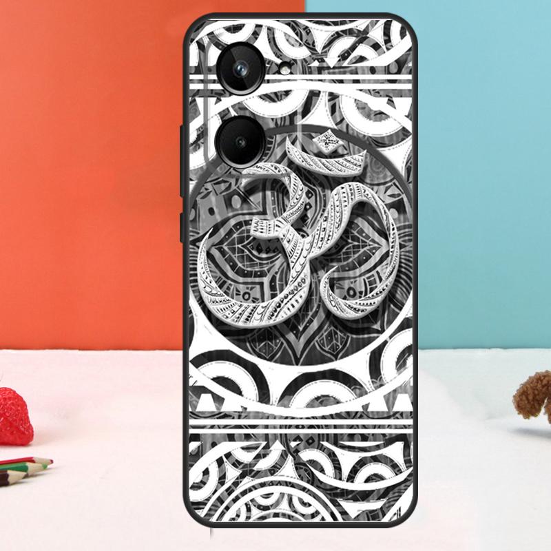 Aum om Namaste Symbol Zen Yoga For Realme C67 C75 C71 C55 C53 C61 C33 C63 C51 10 11 12 13 14 15 Pro Plus C65 GT7 Pro Case