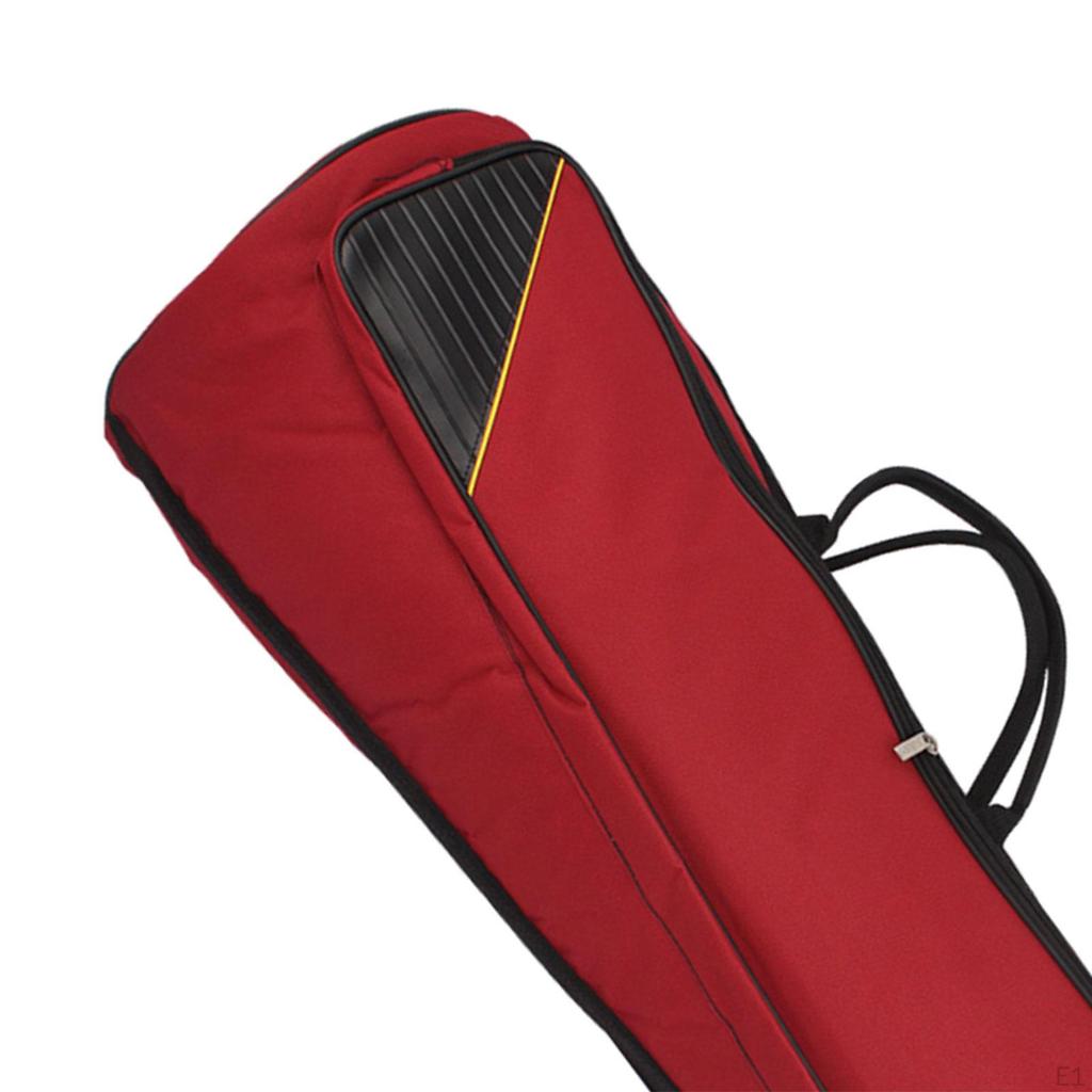 Adjustable Shoulder Strap Tenor Trombone Backpack, Padded Gig Bag for Bass