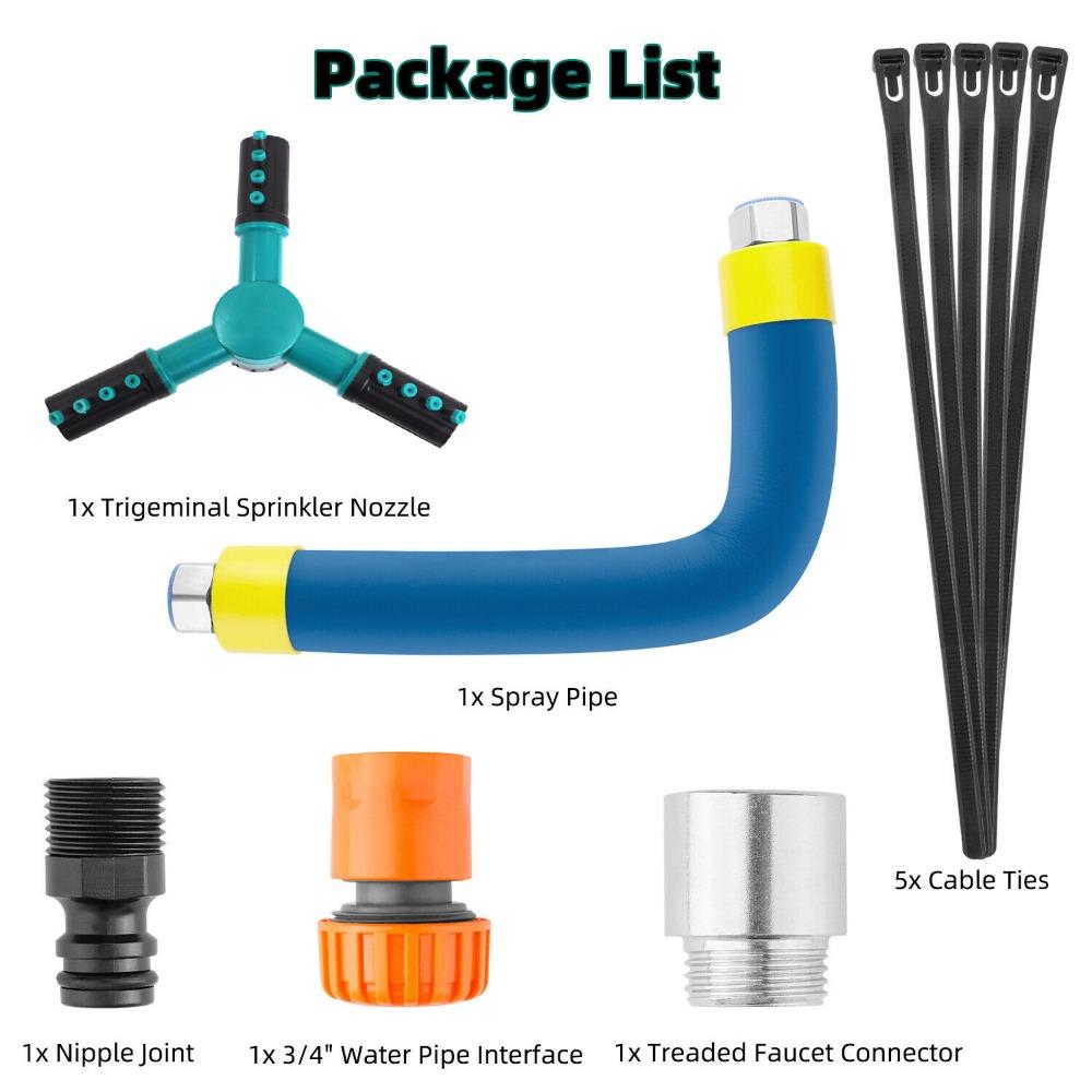 Automatic Watering Trampoline Sprinkler 360 Degree Rotating Pet Showering Sprinkler Irrigation