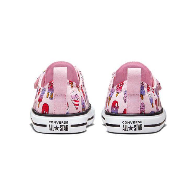 Converse Chuck Taylor All Star Canvas Прочные Легкие Низкие Кроссовки для Ходьбы Детская Обувь Розовый Фиолетовый A00389C