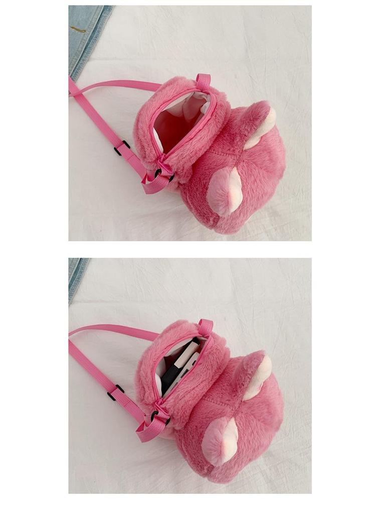 Плюшевый мультяшный рюкзак «Пузырчатый кролик» - Милый подарок кроссбоди для девочек