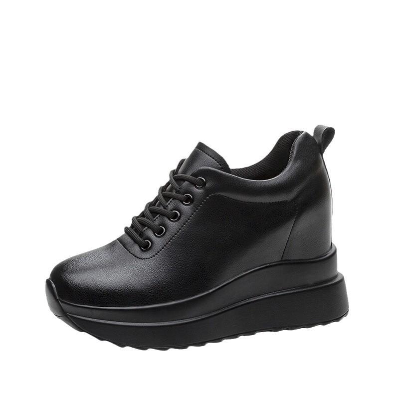 Sunday 2026 summer women's shoes new hole shoes platform muffin inner height increase casual cotton single shoes