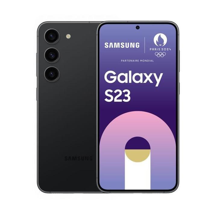 Samsung Смартфон Galaxy S23 5 8 ГБ ОЗУ + 128 ГБ/256 ГБ eSIM+SIM Разблокирован Noir