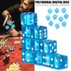 10PCs/set 19MM Board Game Toy Gift Entertainment Dices Dice Acrylic