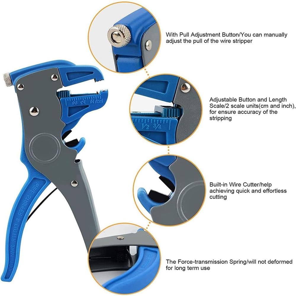 Quickstrip Wire Stripper, саморегулирующийся инструмент для зачистки проводов, автоматические кусачки для быстрой зачистки проводов