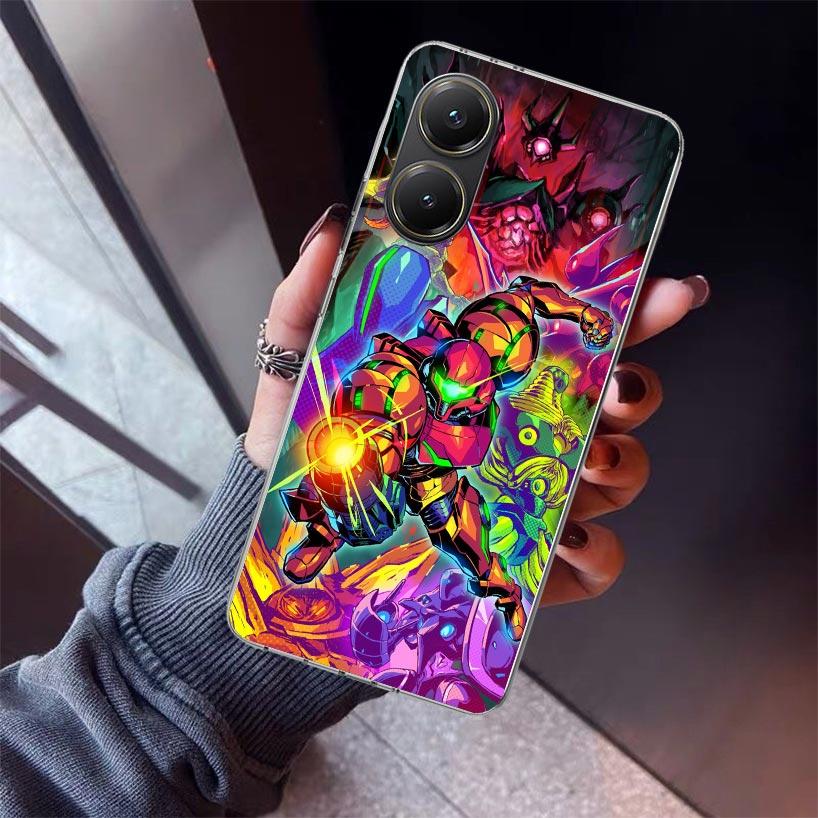 Game M-Metroids Phone Case For Xiaomi Poco X7 X6 X5 Pro F7 Ultra Redmi 15C 15 13 13C 12 12C 10 10A 10C 9 9A 9C 9T Shell Poco X7
