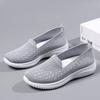 Fashion Spring Summer Breathable Knitted Flats for Women 2025 Comfortable Slip On Mom Shoes Woman Slip On Non Slip Casual Sneaker Female