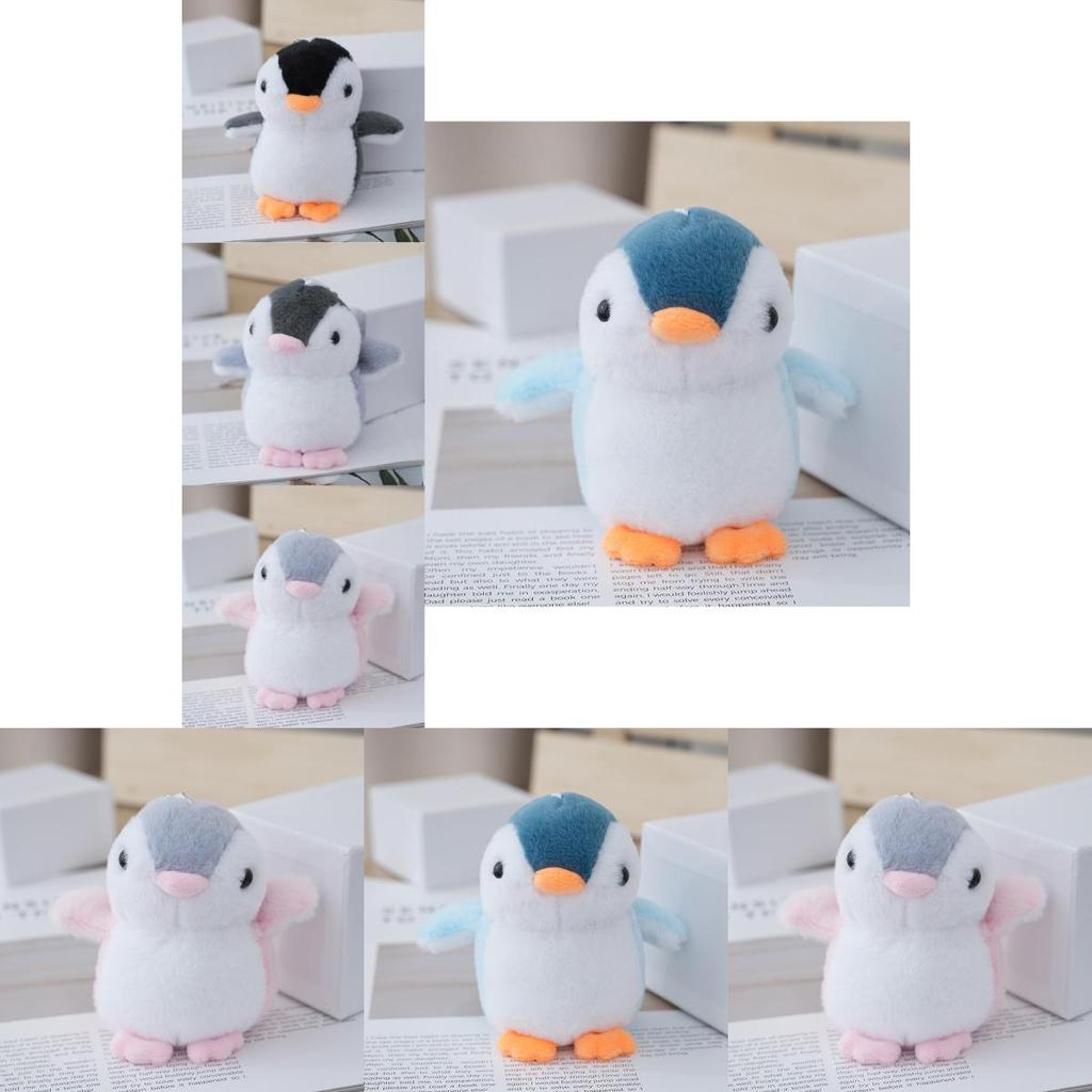 Charming Fluffy Penguin Plush Keychain Cozy Pp Cotton Filled Collectible Gift