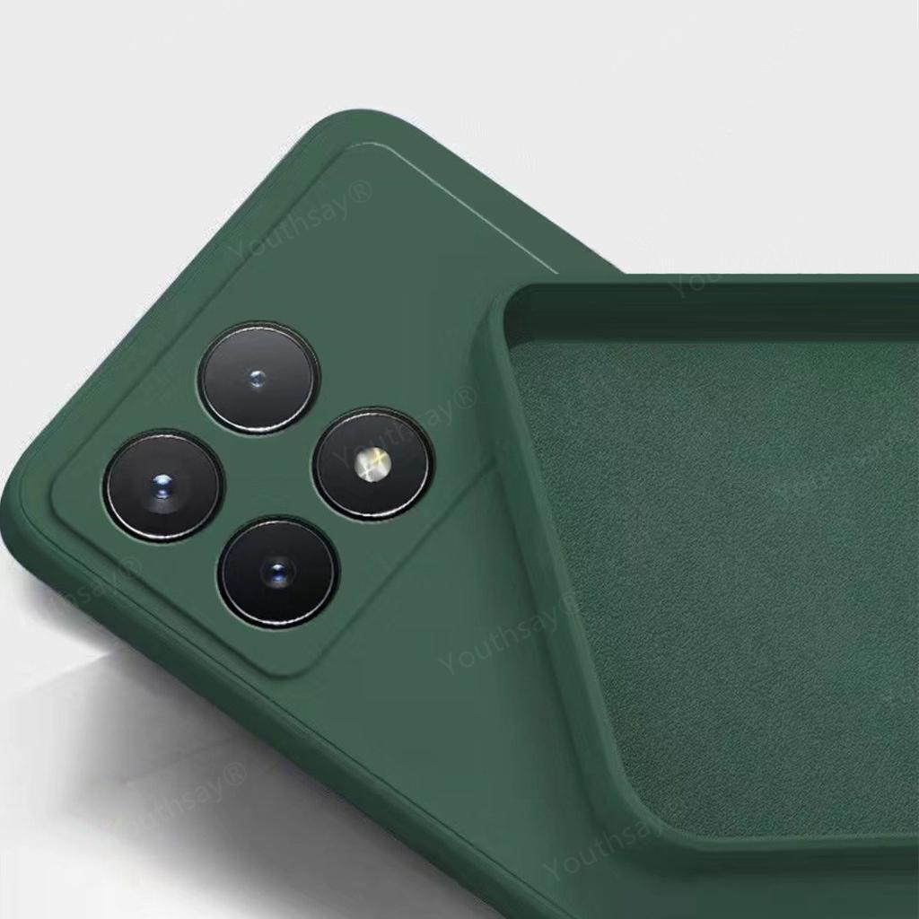 Для Poco F6 Pro Чехол Для Xiaomi Poco F6 F5 Pro Чехол Fundas Coque Оригинальный жидкий силикон Мягкий TPU Телефон Бампер Poco F6 Pro