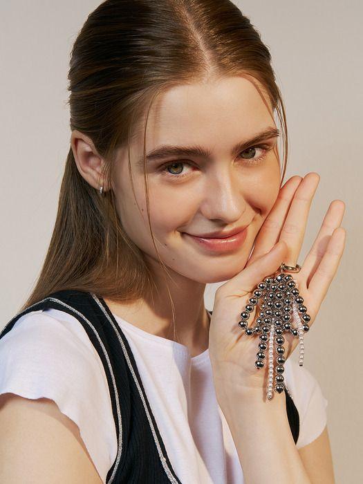 Hei big ball ribbon keyring