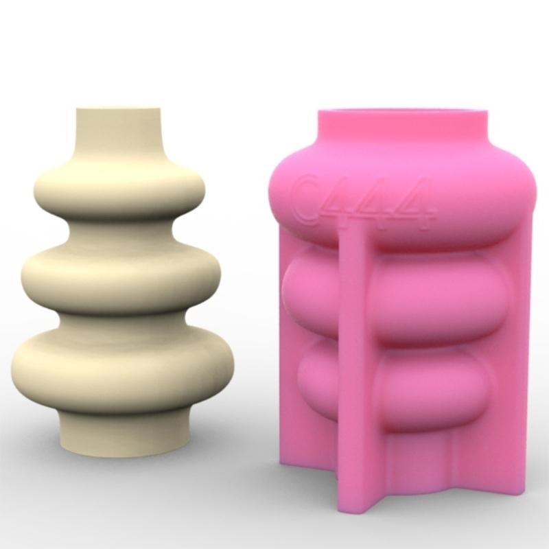 Flower Silicone Resin Mold Flower Epoxy Resin Casting Mold Succulent Vase Cement Mold Candle Holder Wax Mold