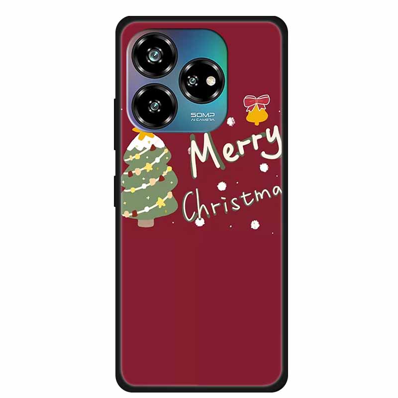 Christmas Lovely Cover For ZTE Axon 60 Lite Case Axon60 50 40 Lite Pro Ultra 30 Soft Silicone TPU Phone Case For ZTE Axon 60 4G
