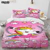 Unicorn Cute Cartoon Comforter Bedding Set,Duvet Cover Bed Set Quilt Cover Pillowcase,Queen Bedding Set For Child Boy Girl Gift