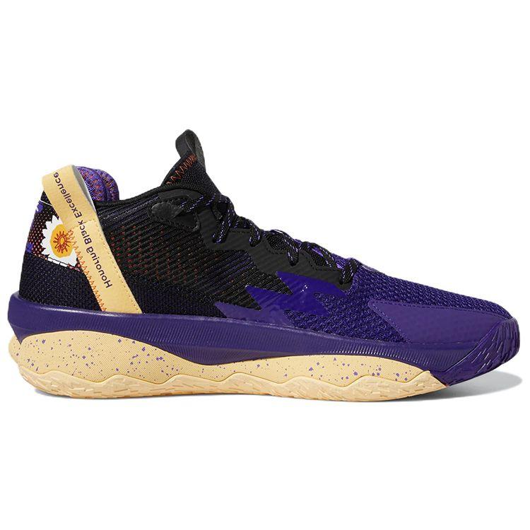 Adidas Dame 8 Honoring Black Excellence Мужские кроссовки Purple Core-Black GZ4626