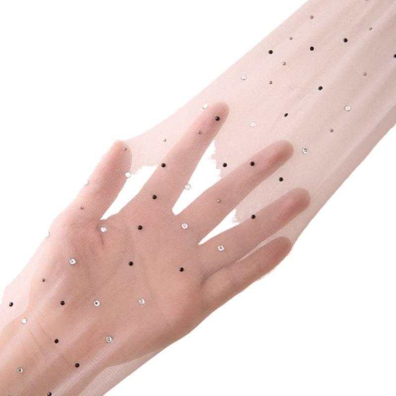 Ультратонкие шелковые колготки со звездами для женщин - Летний стиль с защитой от зацепок и акцентами из горячих бриллиантов