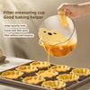 Чашка для взбивания яиц с ручкой и фильтрующей пластиной Пластиковая мерная чашка для приготовления пищи и выпечки Кухонные принадлежности для фильтрации яичной жидкости Мытье фруктов