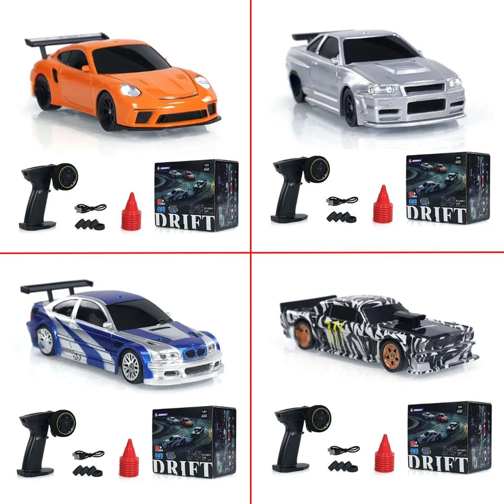 Новые улучшенные мини-игрушки 4WD 1/43 RC скоростной автомобиль RTR 2.4G радиоуправляемый гоночный автомобиль для дрифта полный привод высокоскоростная модель подарки