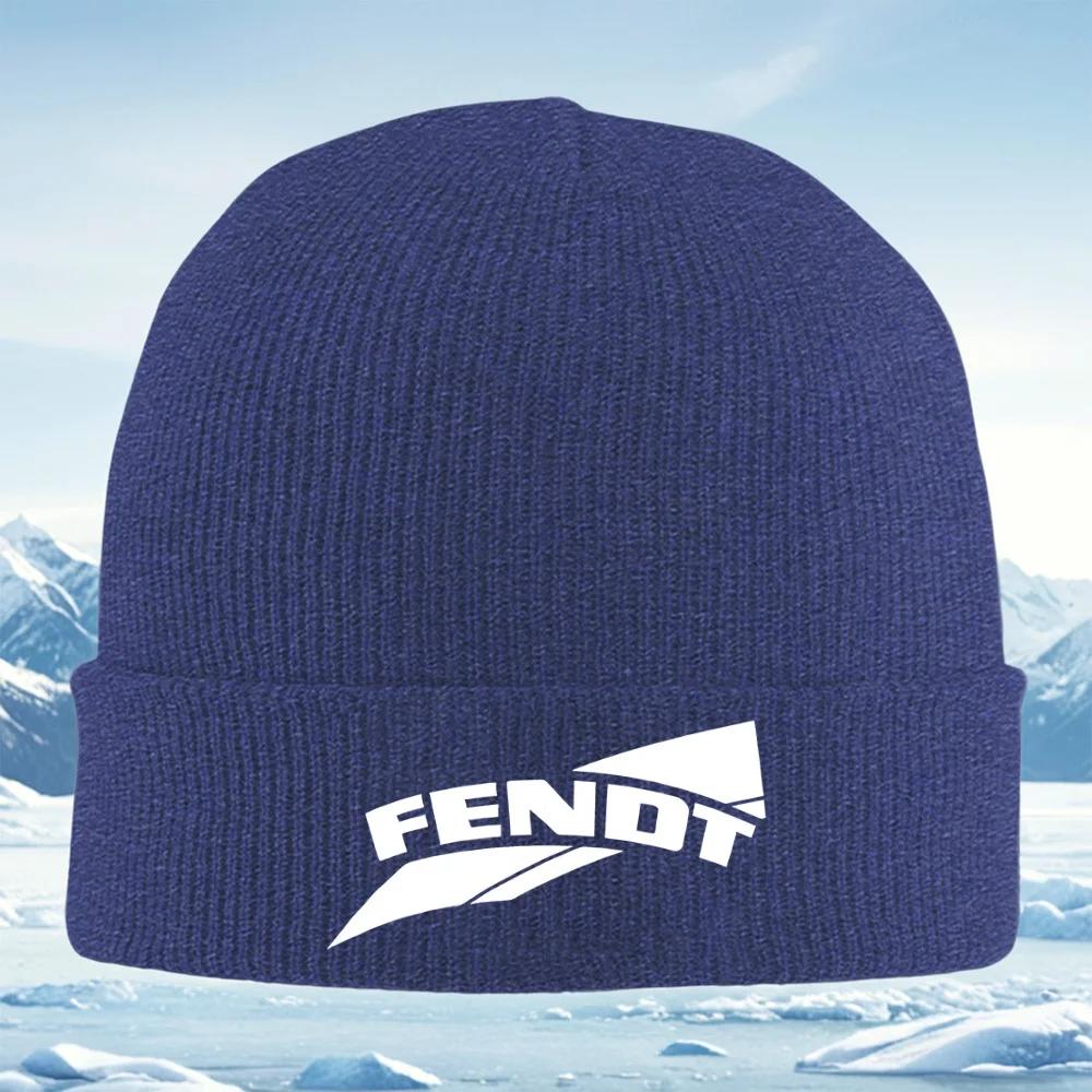 White logo with curved word and shapes Unisex Women Unisex Knitted Hat Beanie Pullover Cap Winter Thermal Warm Christmas Outd