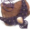 Ювелирное изделие из ниток макраме Ocean Jasper с драгоценными камнями ручной работы 20-36''Ad Ожерелье