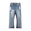 Джинсы High Street Washed в стиле ретро с индивидуальными прямыми штанинами и расклешенными брюками. Модные джинсовые брюки.