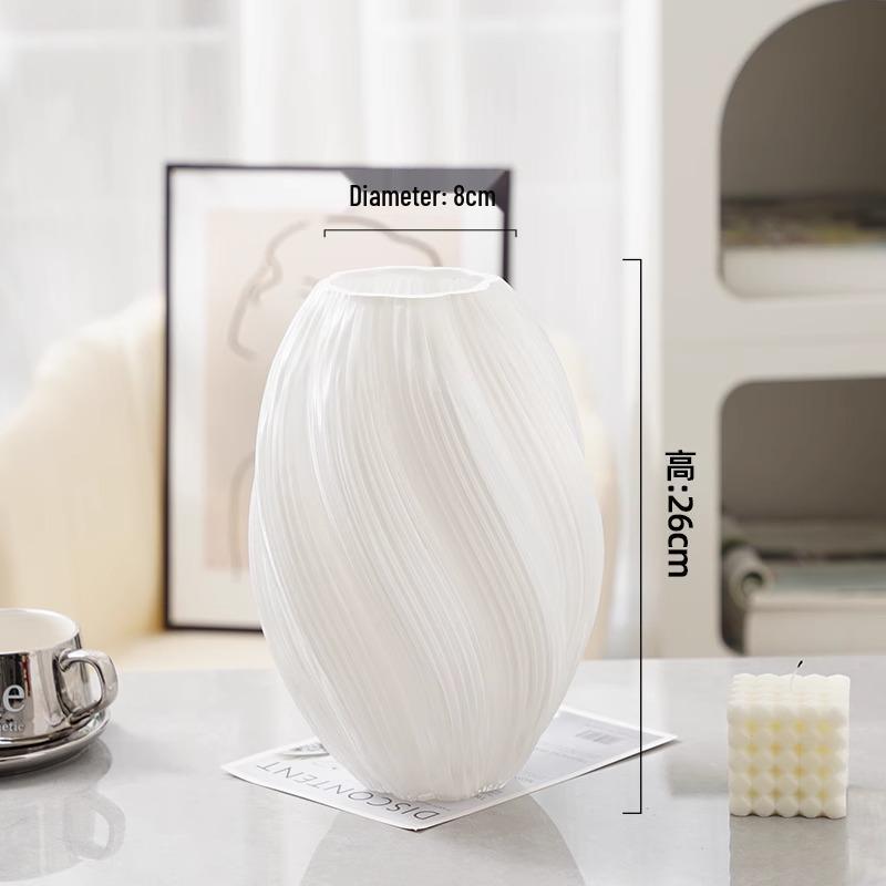 Стеклянная ваза для свежих или сухих цветов - Элегантный французский гидропонный домашний декор