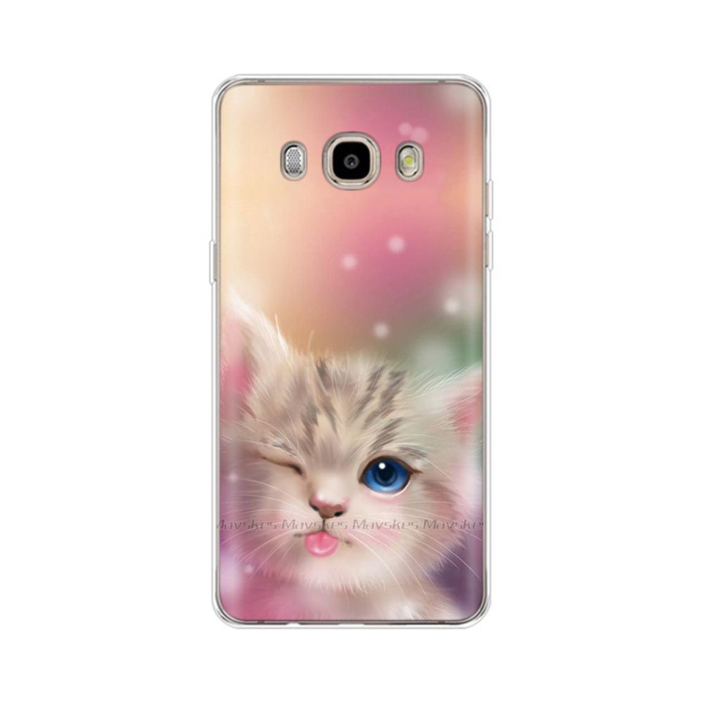 Для Samsung Galaxy J5 2016 Чехол J510 J510F/ds J510FN Крышка Модный Ромашка Мягкие Защитные Чехлы Для Samsung J5 2016 Fundas Coque