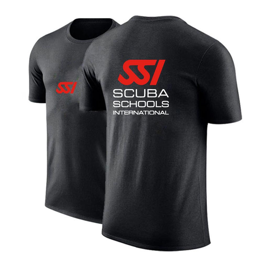 2022 Scuba Diving Dive SSI Unisexs New Summer Hot Printing Sports Short Sleeves Round Neck Leisure Breathable Casual T Shirts Tops