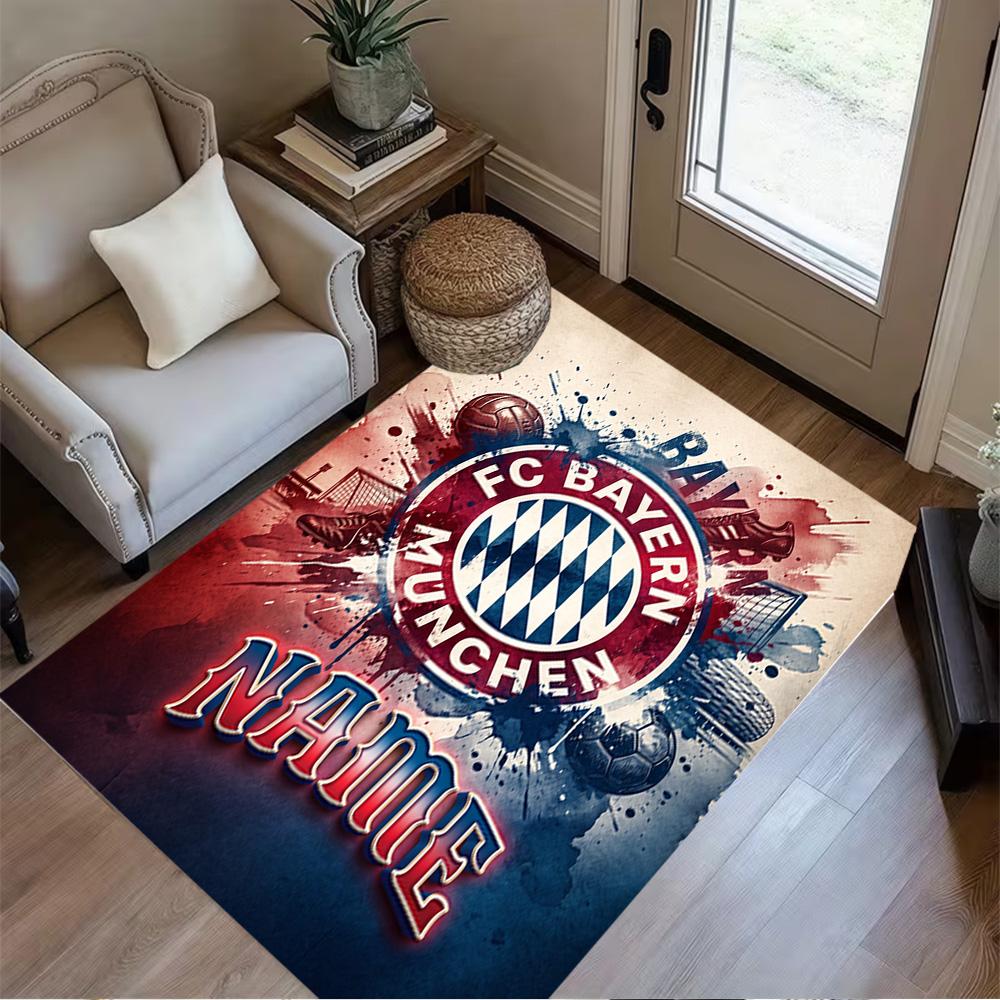 Bayern Munich Fan Gear Carpet Perfect for Foyer Study room Decorate room Living Rooms Anti-slip Rug Anime Office Decor