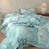 High end 60 thread Lanjing Tencel floral print four piece set [Corner Flower Town/Furu Manye]
